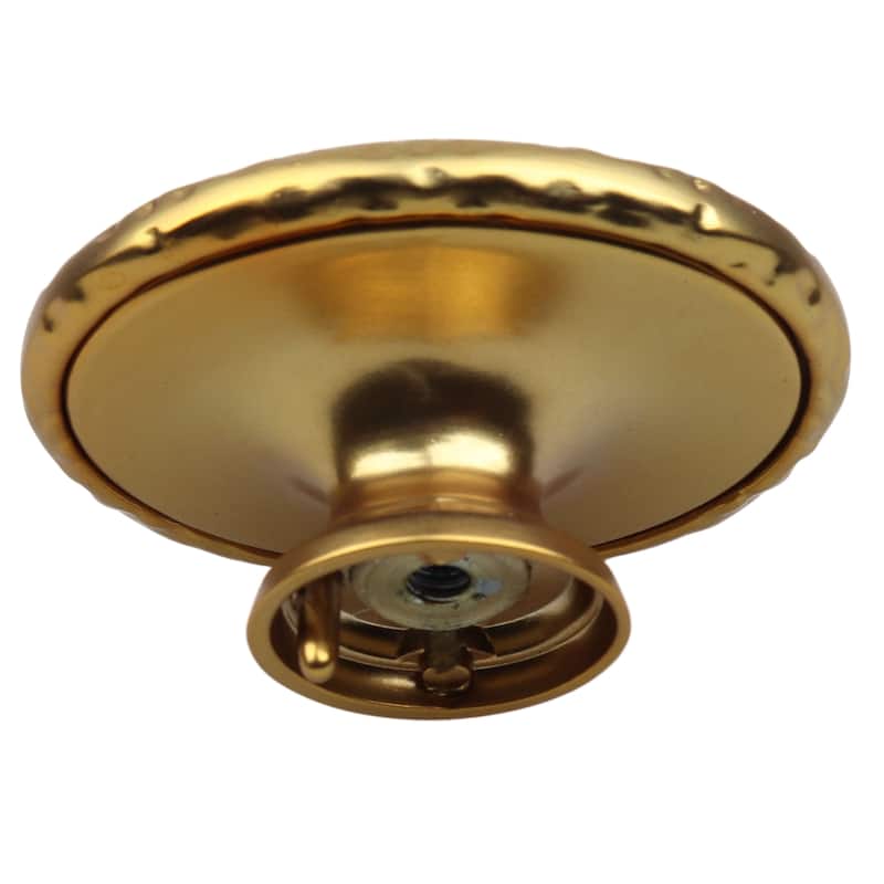 2 in Ornate Brass Gold Old World Antique Oval Cabinet Knob (Pack of 25) - Brass Gold