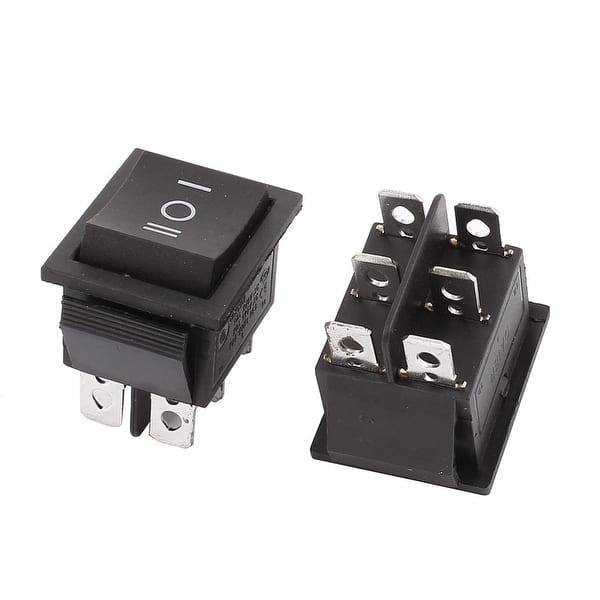 AC16A/250V 20A/125V 6 Terminal ON-OFF-ON 3 Position DPDT Boat Rocker ...