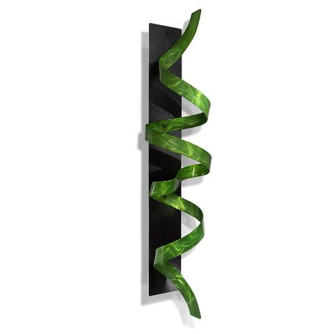 Statements2000 3D Metal Wall Art Accent Sculpture Black Silver Abstract Decor by Jon Allen - Knight