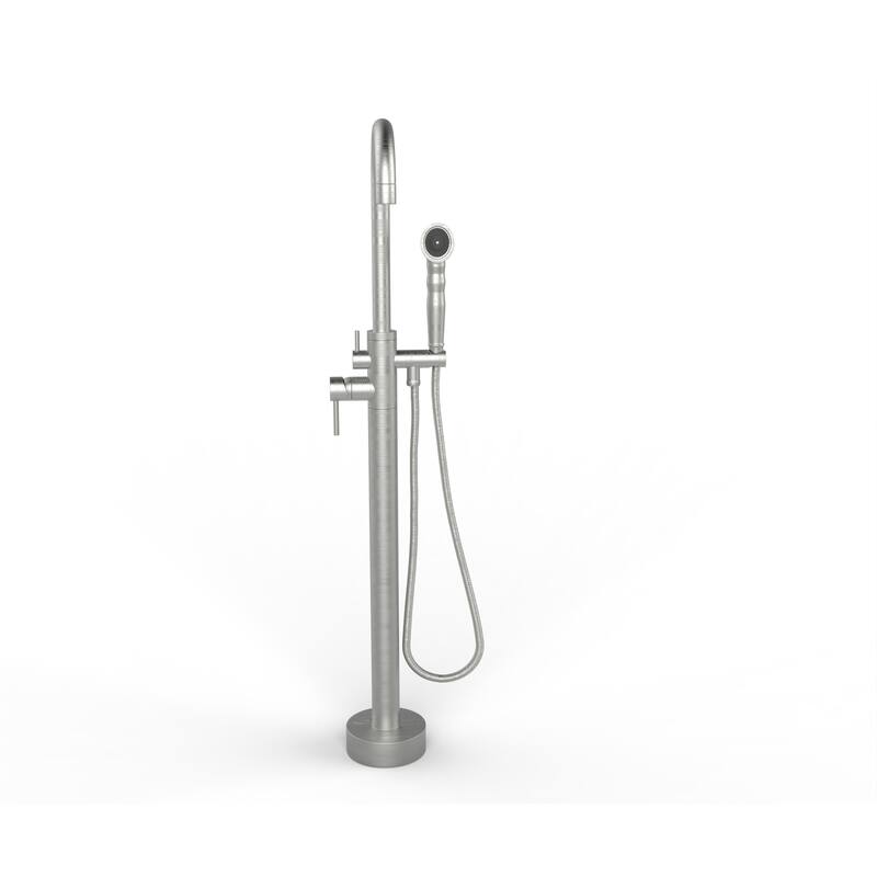 Neptune Single Handle Floor Mounted Gooseneck Freestanding Tub Filler