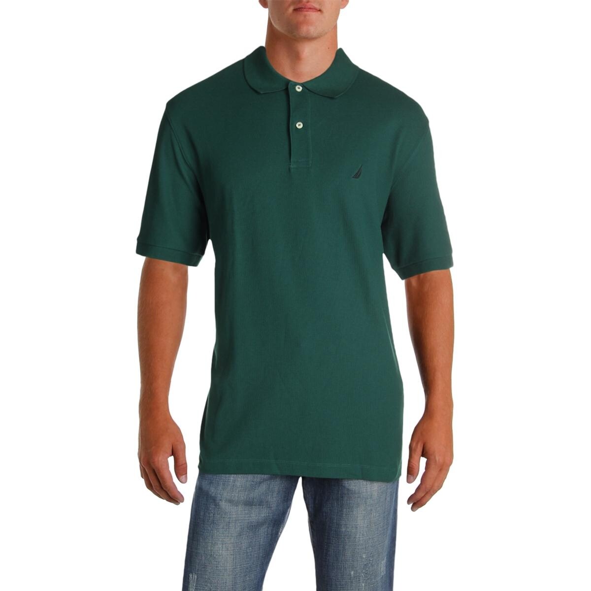 Shop Nautica Mens Big Tall Polo Shirt Breathable Pullover 1xlt