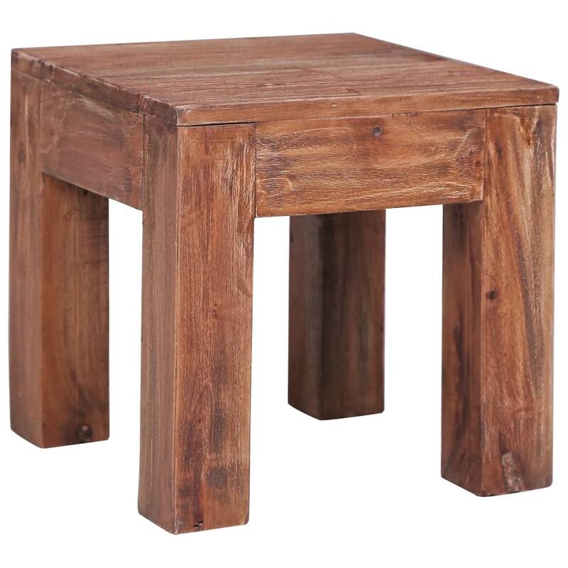 vidaXL Coffee Table Solid Reclaimed Wood - 11.8"x11.8"x11.8"
