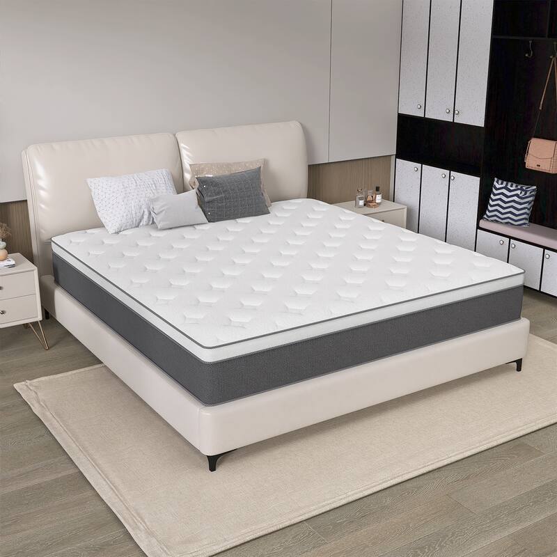 14" Hybrid of Cooling Memory Foam and Pocket Springs Mattress