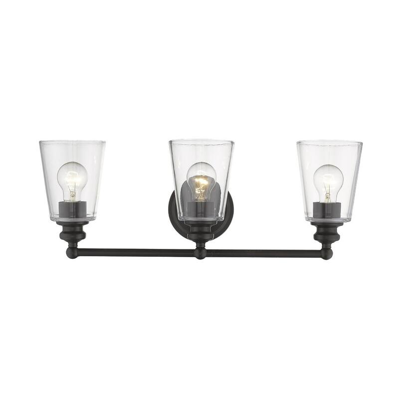 Modern Clear Glass Shade Wall Sconce with Swing Arm for Home Lighting