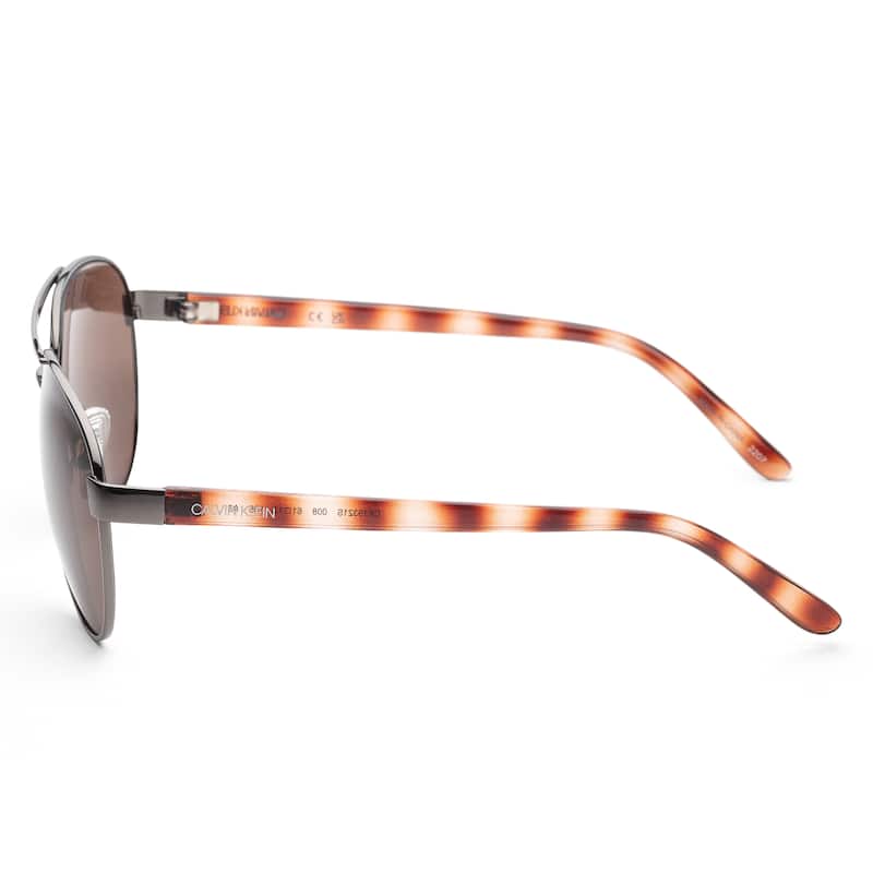 Calvin Klein Women's 61mm Gunmetal Havana Sunglasses