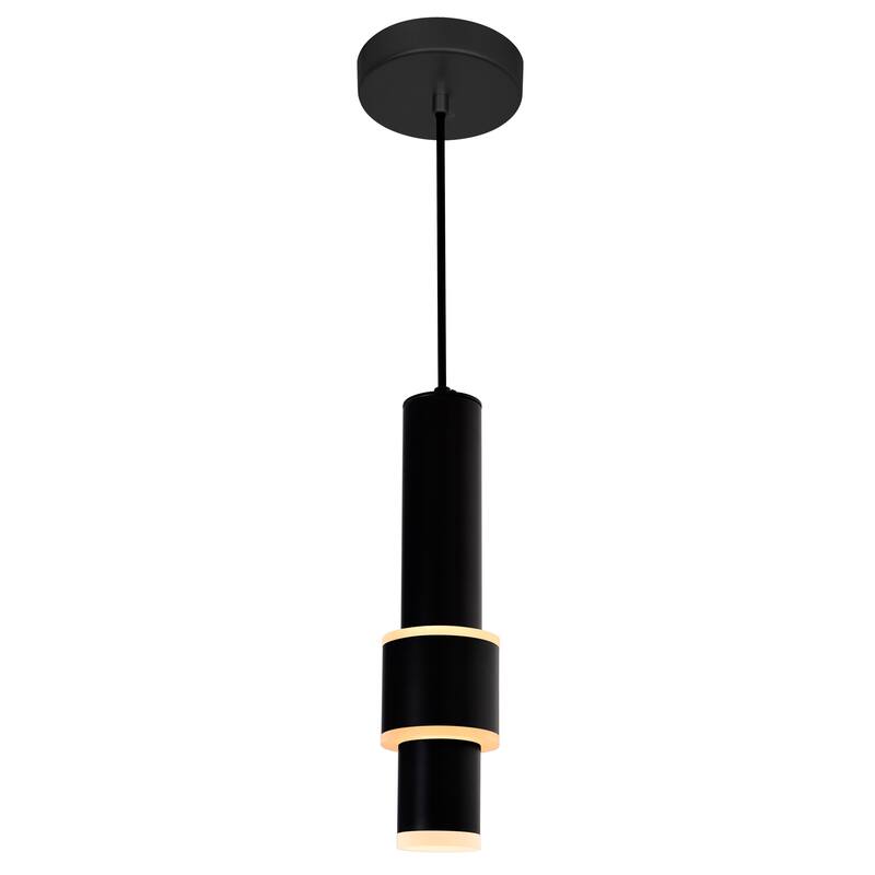 Lena LED Integrated Mini Pendant With Black Finish - Black
