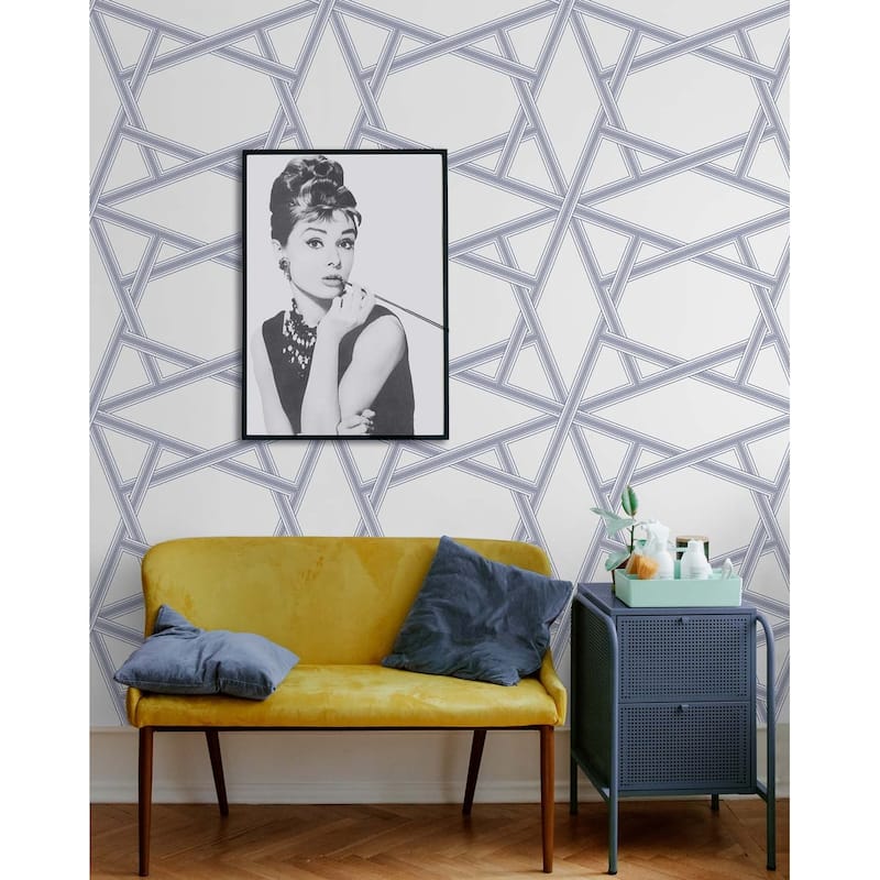 NextWall Crossroads Geo Peel and Stick Wallpaper