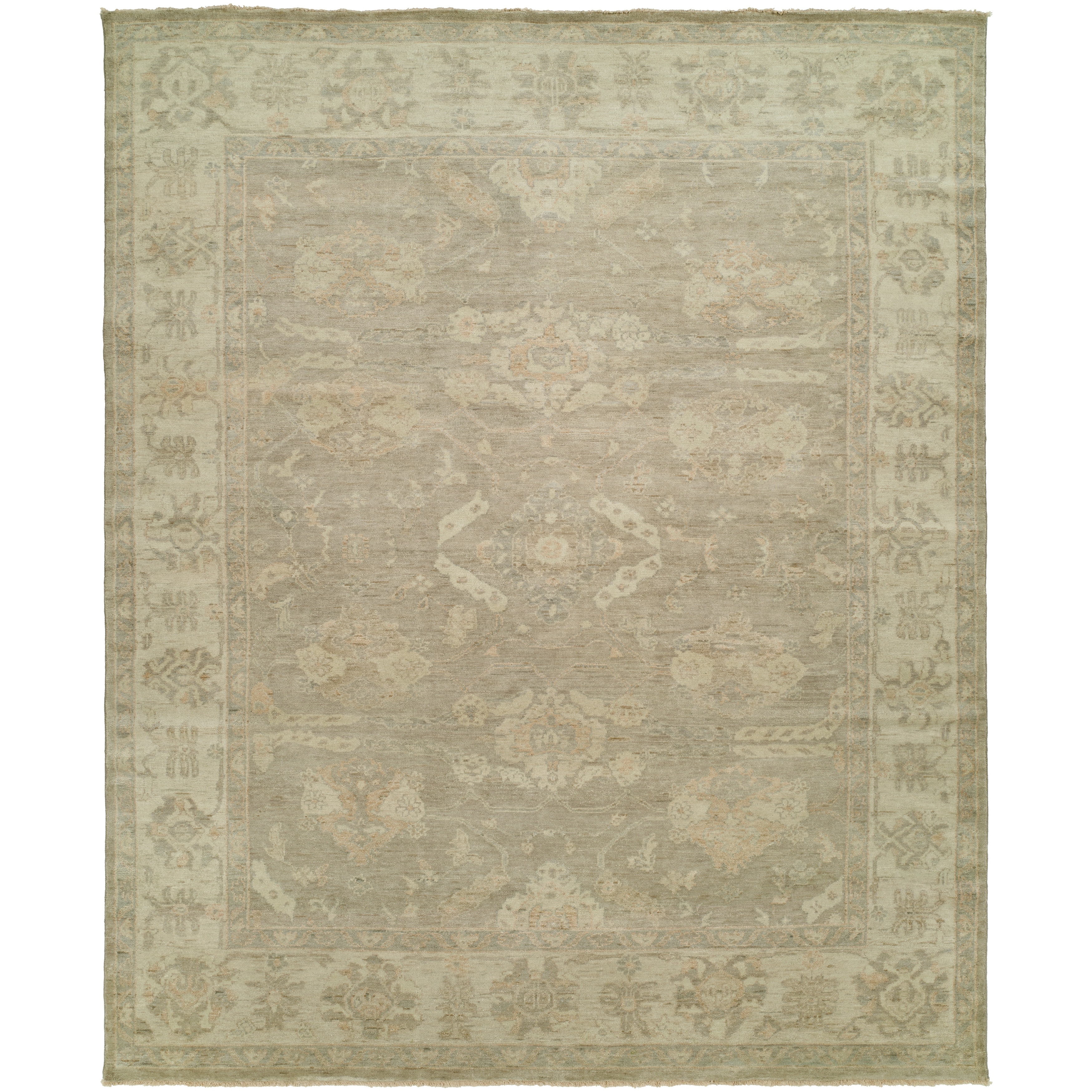 KALATY Traditional Multi-Colored Hand-Knotted Wool Area Rug