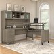 Estantería Alta Bush Furniture Somerset - 5 Estantes, Acabado Gris Ceniza, Ideal Para Sala De Estar, Oficina O Biblioteca