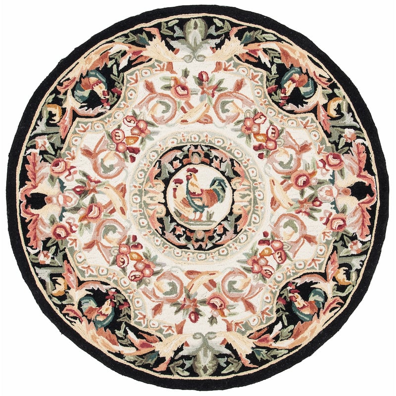 SAFAVIEH Handmade Chelsea Myranda French Country Rooster Wool Rug