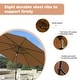 preview thumbnail 15 of 51, Homall 9 FT Patio Umbrella Outdoor Table Market Umbrella with Easy Push Button Tilt for Garden Deck Backyard and Pool Black