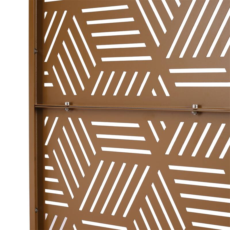 Outdoor & Indoor Privacy Screen Metal Privacy Screen 76" H×48" W