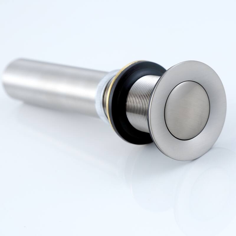 Luxier DS03-T Bathroom Sink Push Pop-Up Drain Stopper with No Overflow