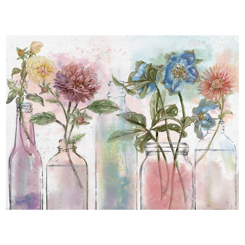 Vintage Bottle Collection Canvas Art Print