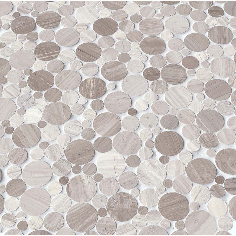 Ackland AKM-S-MA12X12PBP-CA Marvella - 12" x 12" Marble Pebble and