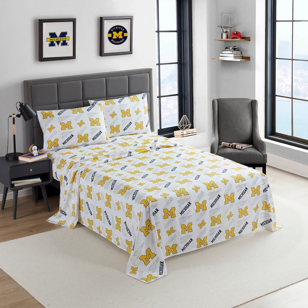 NCAA Officially Licenced Michigan Wolverines Sheet Set