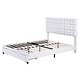 preview thumbnail 15 of 71, Velvet Storage Platform Bed with Wireless Chargers and Drawer