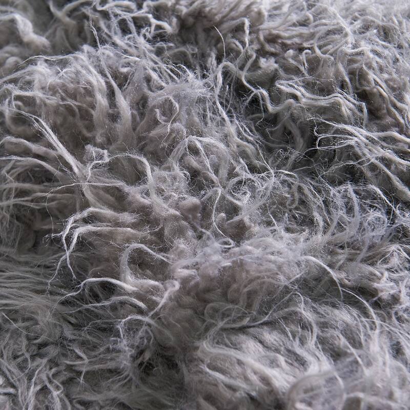 Mongolian FauxFur Throw with Pillow Shell Combo Set