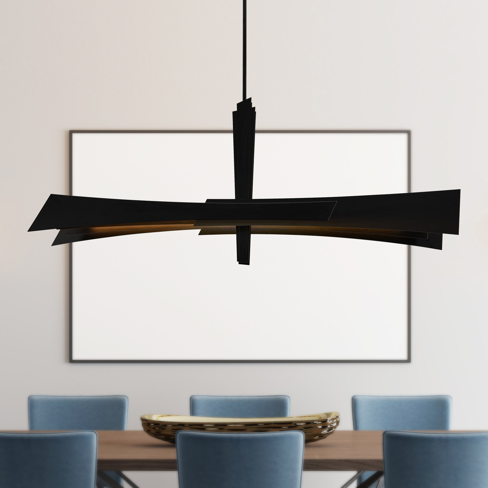CWI Lighting Solara Integrated LED 72in Black Chandelier