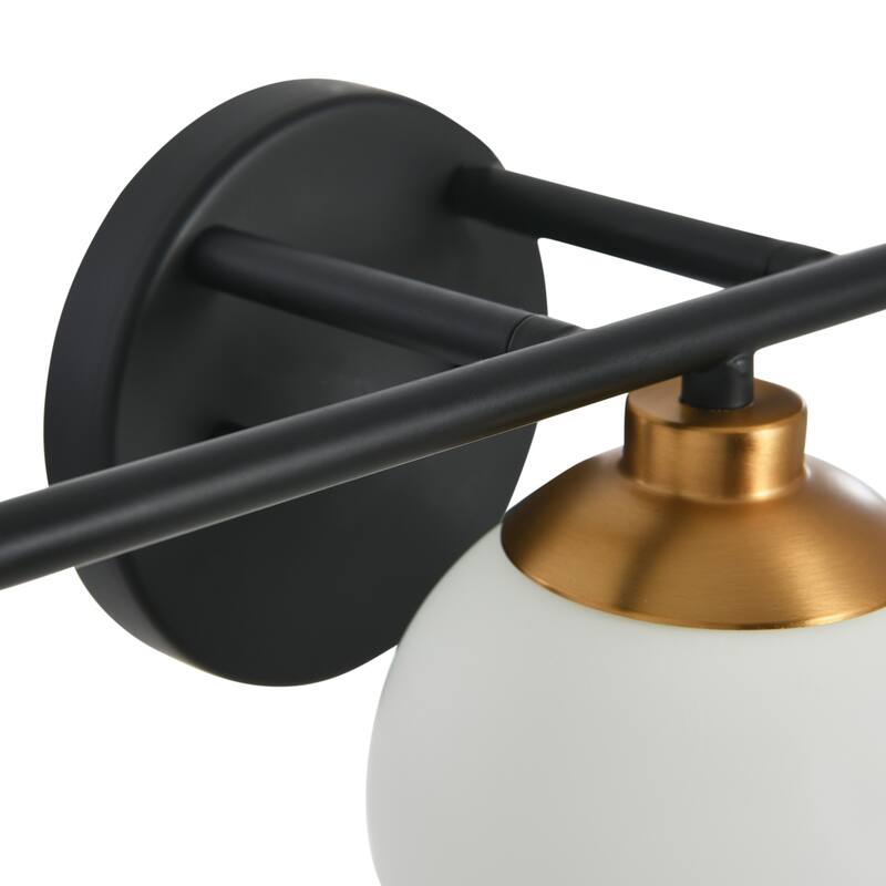 Robert Stevenson Lighting Lorne - Metal and Frosted Glass Vanity Light