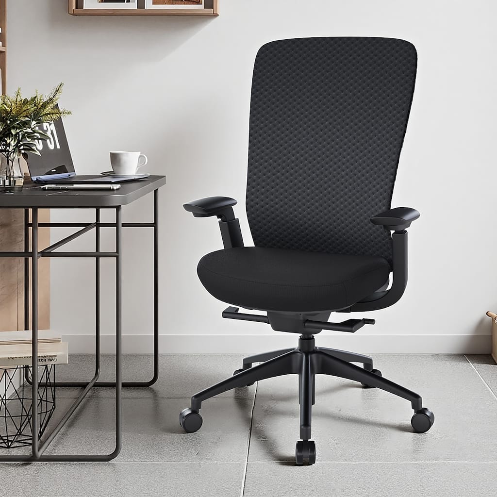 Ergonomic Office Chair, 4D Armrests, Seat Depth, Memory Foam, 300lbs, AirMesh Back