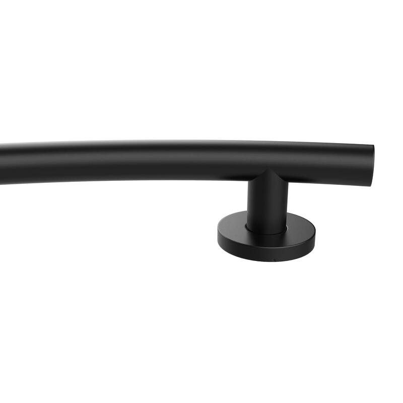 Keeney Wave Designer Grab Bar 1.25 Dia x 24 in., Matte Black
