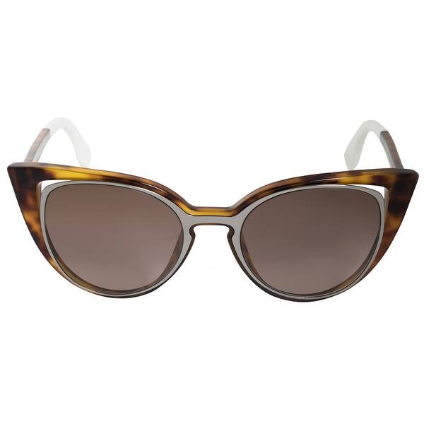Shop Fendi Cat Eye Sunglasses Ff0136s Ny2 J6 51 51mm X 20mm X
