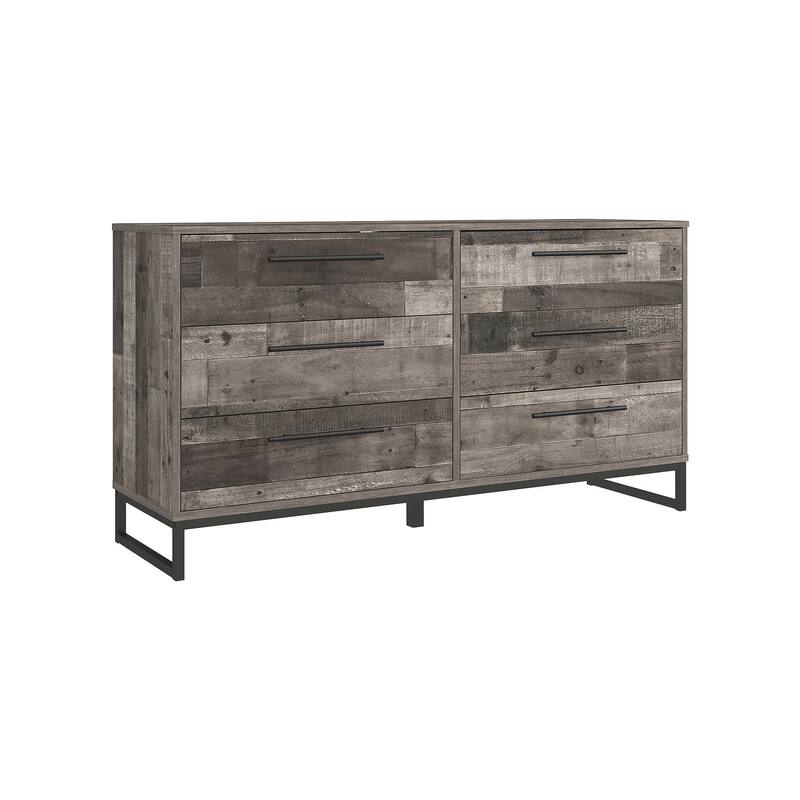 Signature Design by Ashley Neilsville Multi Gray 6 Drawer Dresser