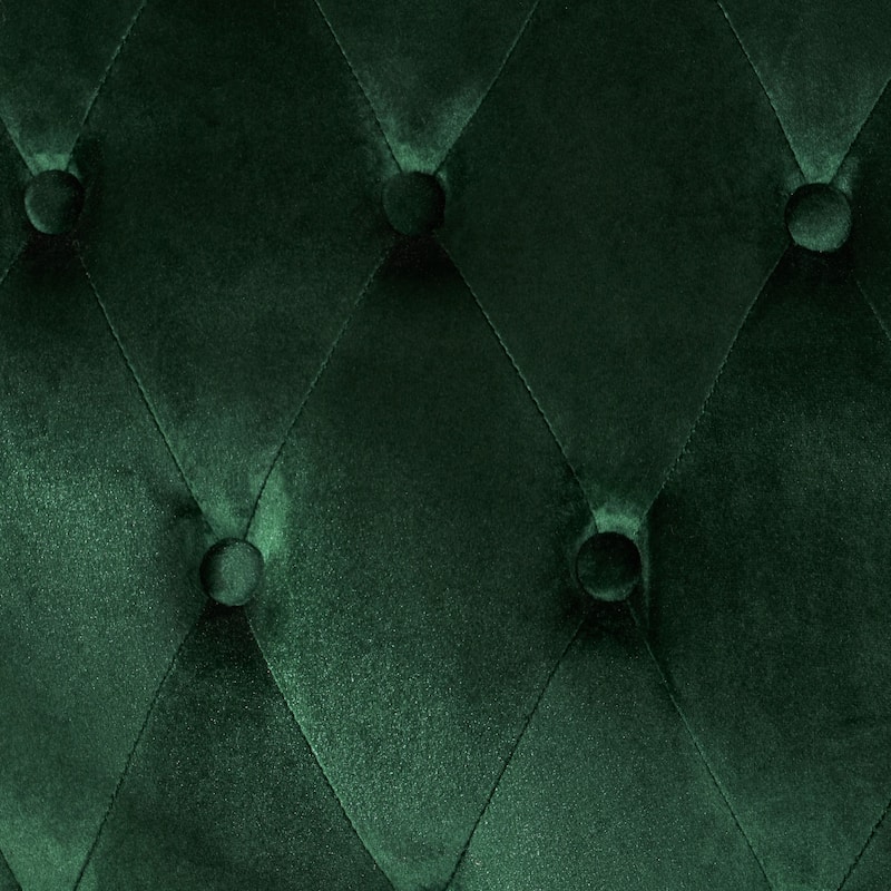 Emerald Velvet Button Tufted High Wingback Loveseat Sofa