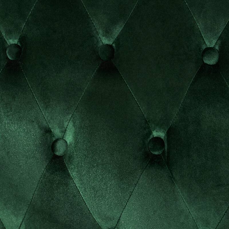 Luxury Velvet Emerald Loveseat with Button Tufted, Upholstered Sofa Couch 2-Seater Settee with Wingback