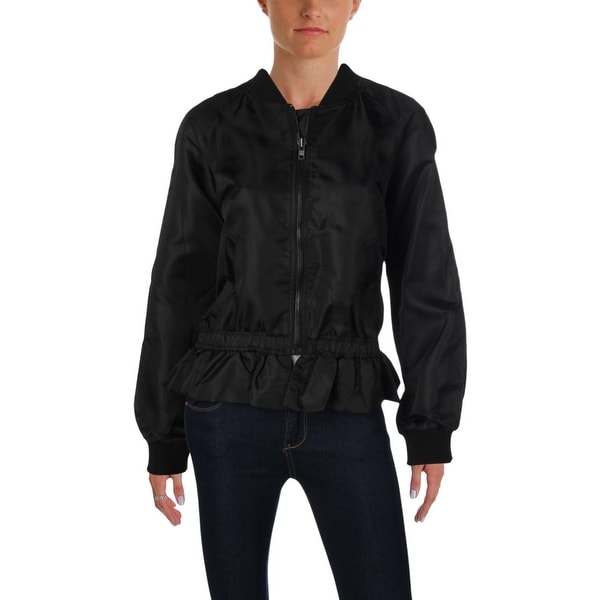 frame peplum denim jacket