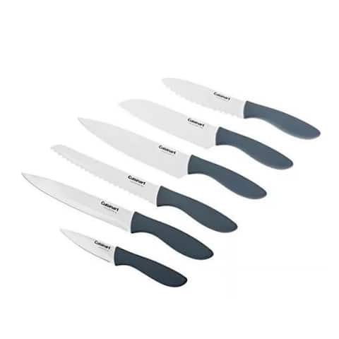 Cuisinart Ceramic Coated Knife Set, Blue/Grey (12 Piece)