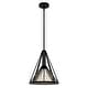 preview thumbnail 2 of 5, Hunter Rafner Pendant with Mercury Glass, Geometric, Industrial, Craftsman, Kitchen, Dining Room, Entry, Kitchen Island