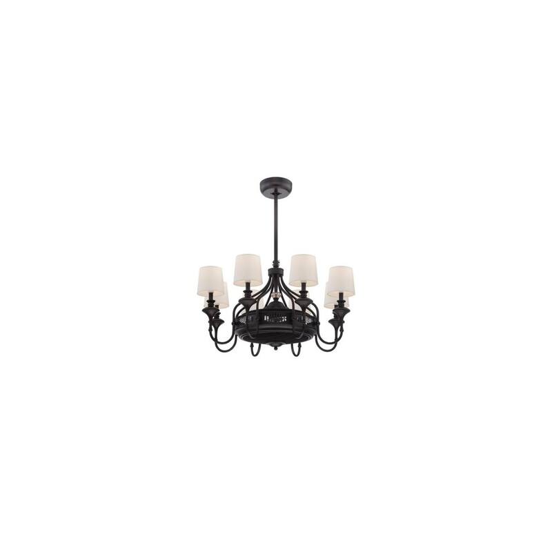 Brisa 8-Light Fan D'Lier in English Bronze
