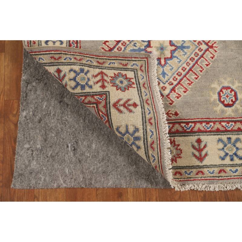 Kazak Runner Rug Handmade Geometric Wool Carpet - 2'9" x 19'3"