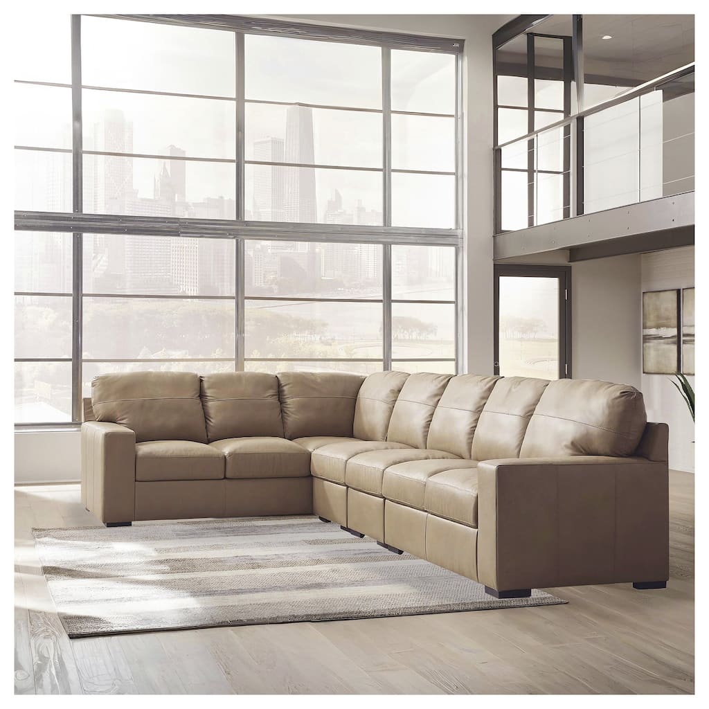 Signature Design by Ashley Bandon Brown 4-Piece Sectional - 153"W x 100"D x 41"H