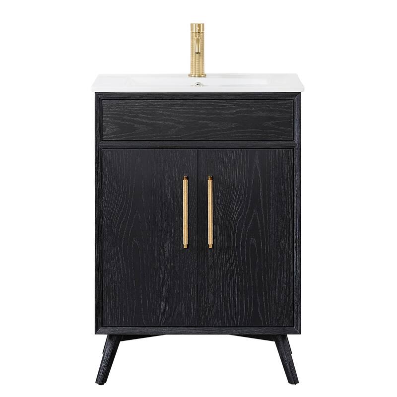 Delhi Bath Vanity with White Ceramic Basin Top without Mirror