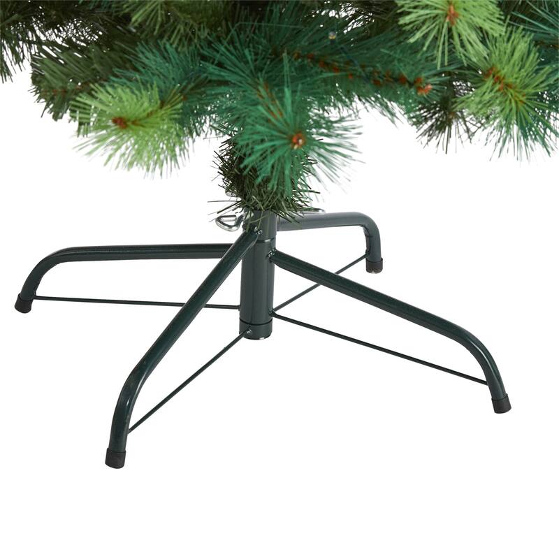 4ft. Assorted Green Pine Artificial Christmas Tree with 70 LED Lights - Compact Festive Holiday X-Mas Tree