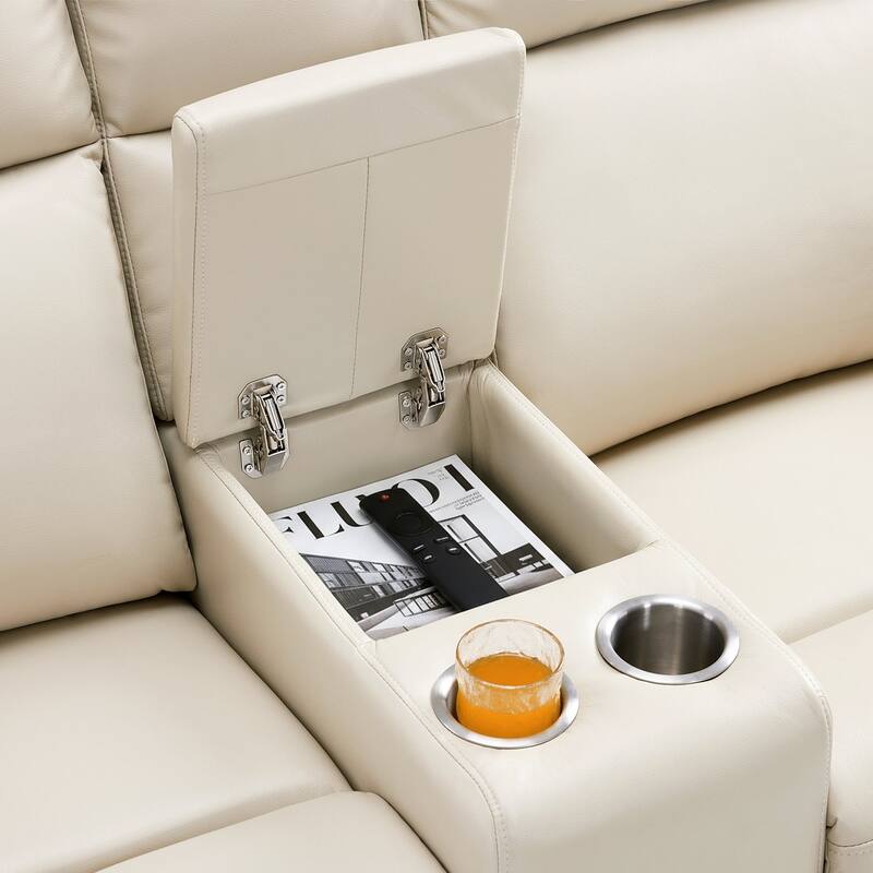 Zero Wall Recliner Loveseat with USB & Type-C Dual Ports, for Small Space, Living Room