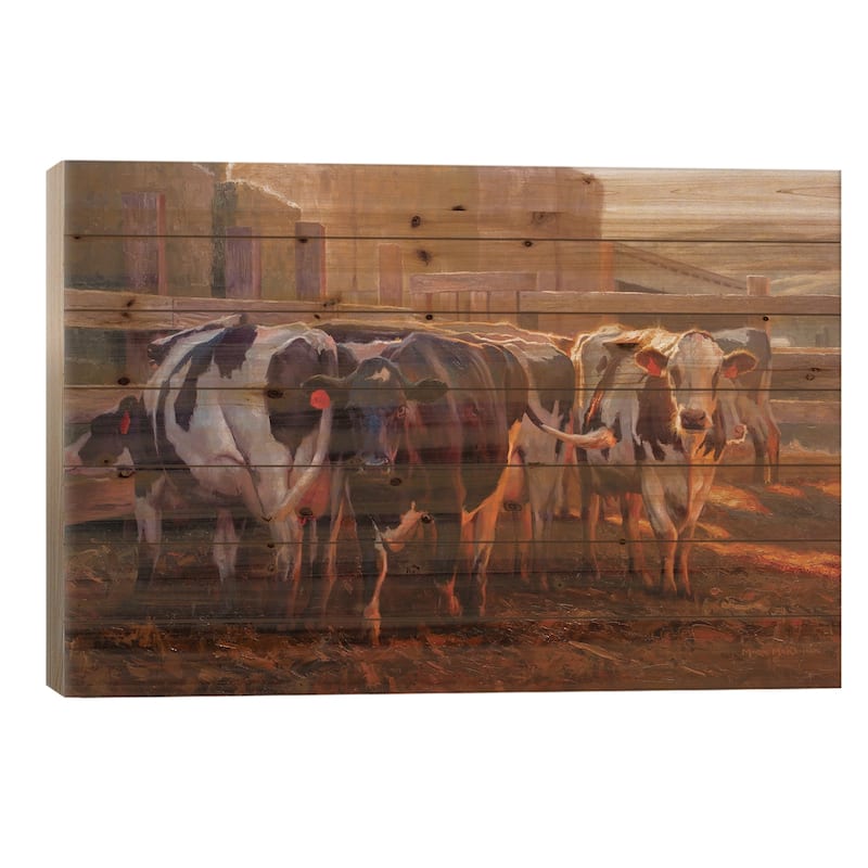 The Buttercream Gang Print On Wood by Mark McKenna - Multi-Color - 18x26x1.5