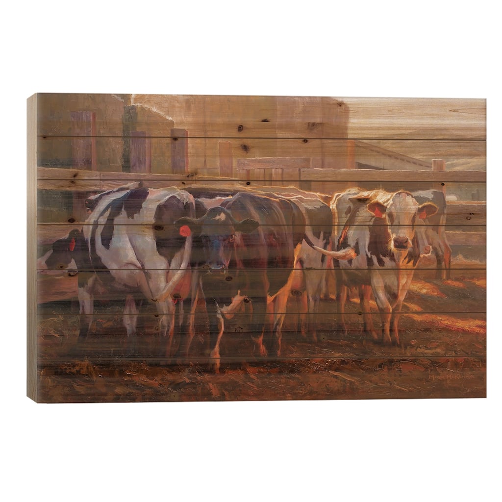 The Buttercream Gang Print On Wood by Mark McKenna - Multi-Color