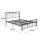 preview thumbnail 7 of 7, Mowry Industrial Queen Bed Frame by Christopher Knight Home