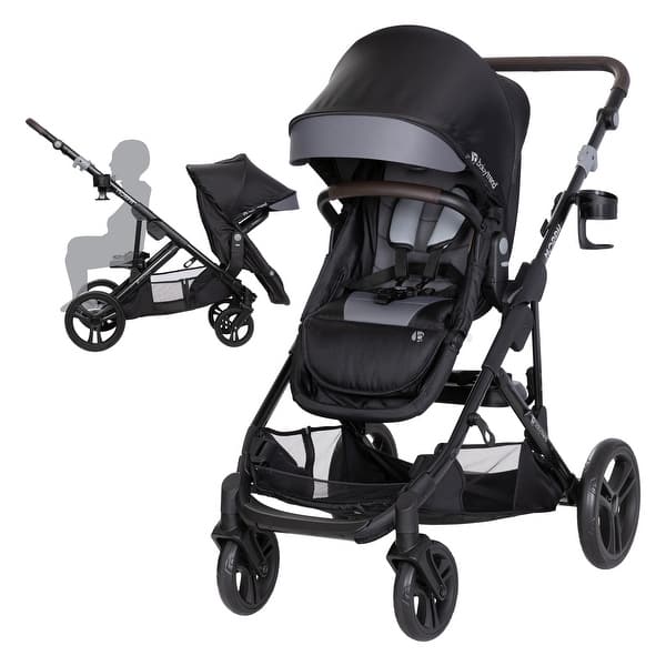 slide 1 of 1, Baby Trend Morph Single to Double Modular Stroller, Dash Black