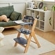 preview thumbnail 7 of 10, Wooden High Chair with Tray for Babies & Toddlers , Beech
