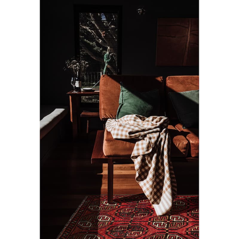 ECARPETGALLERY Hand-knotted Baluch Red Wool Rug - 3'3 x 5'5