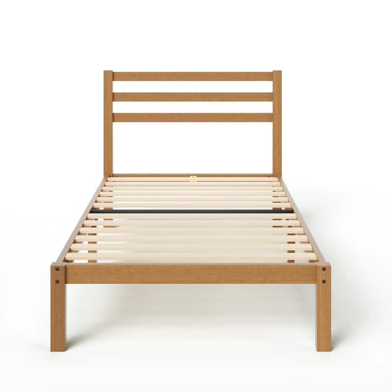 Priage by ZINUS Maddie Bamboo Platform Bed Frame