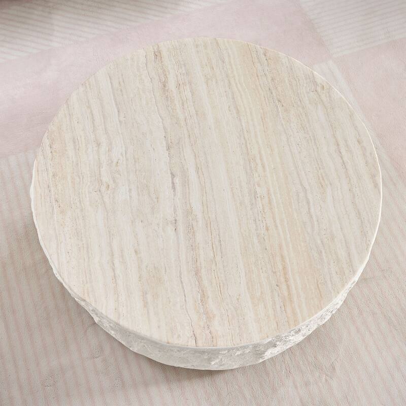 GDF Studio - Marwick Modern Round Fiberglass Coffee Table