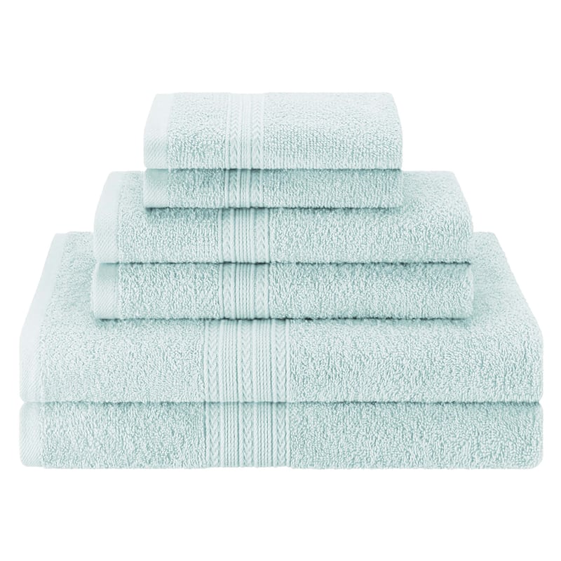 Eco-Friendly Sustainable Cotton 6-Piece Bathroom Towel Set