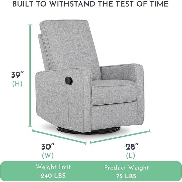dimension image slide 0 of 2, Evolur Skye Glider Recliner