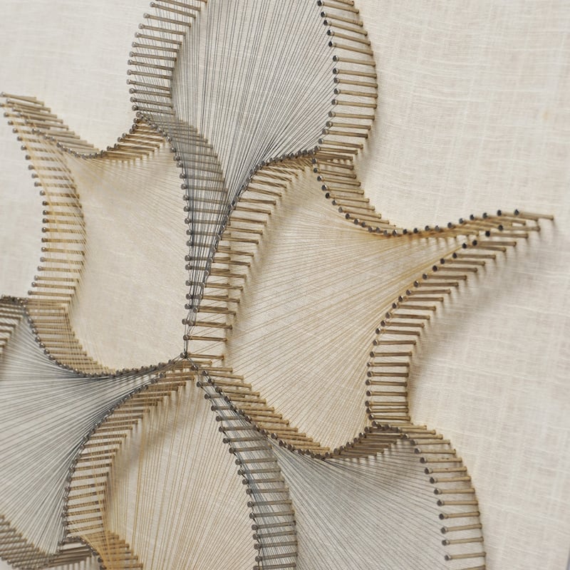 HUJI Stringed Leaves Acrylic Shadow Box Wall Decor - 17.7"x17.7"